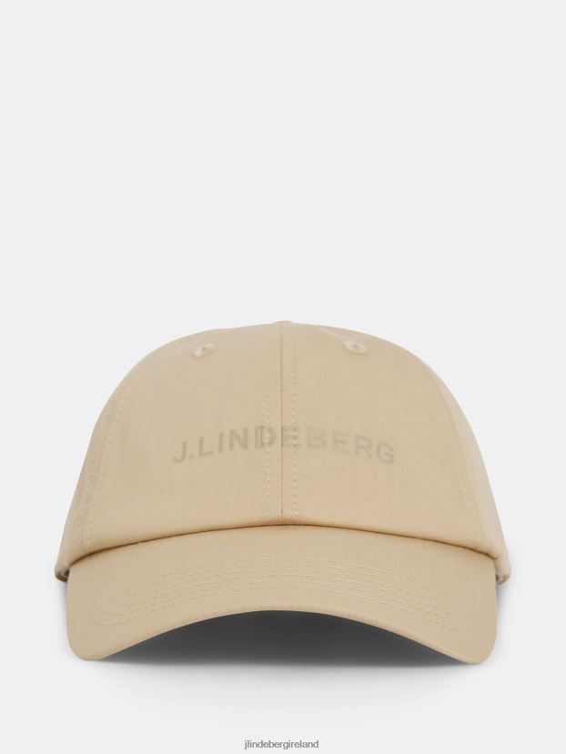 J.Lindeberg Men Elijah Cotton Logo Cap Safari Beige Accessory BXV8X41272 - Click Image to Close