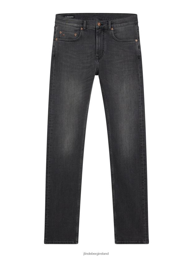 J.Lindeberg Men Cedar Slate Wash Jeans Granite Gray Clothing BXV8X41095
