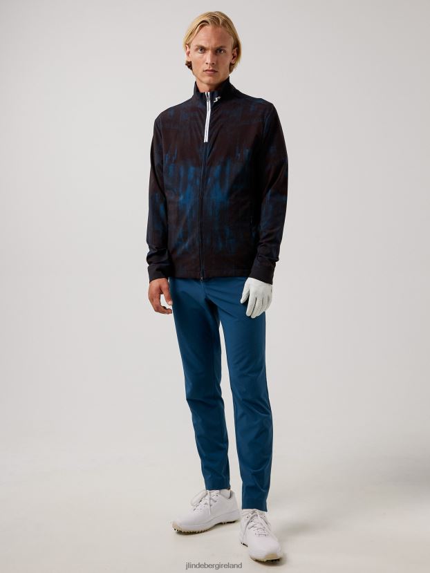 J.Lindeberg Men Jeff Golf Jacket STHLM Print Clothing BXV8X42491