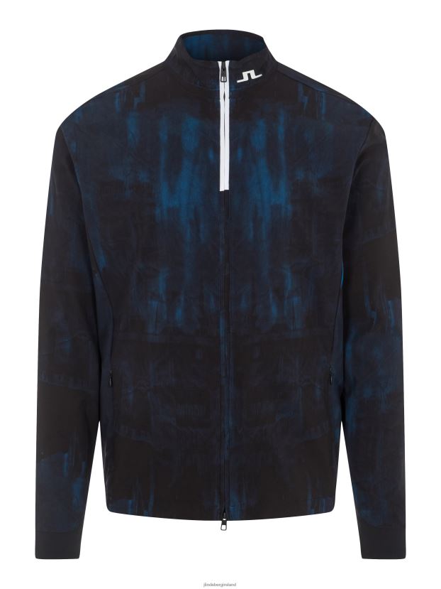 J.Lindeberg Men Jeff Golf Jacket STHLM Print Clothing BXV8X42491