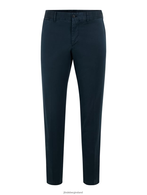 J.Lindeberg Men Chaze Garment Dyed Pants Navy Clothing BXV8X41145