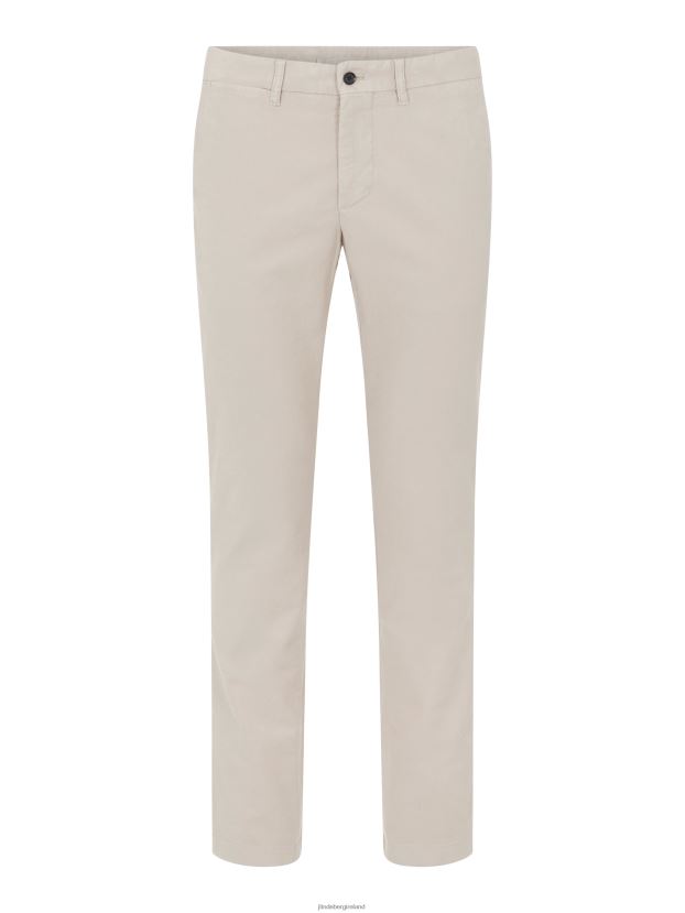 J.Lindeberg Men Chaze Stretch Cotton Pants Oyster Brown Clothing BXV8X42255