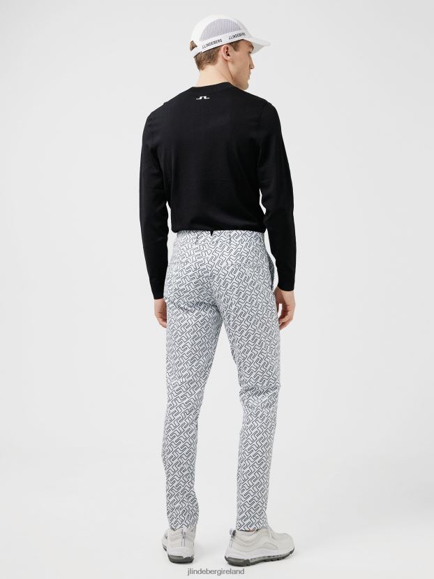 J.Lindeberg Men Tim Golf Pant Navy Bridge Monogram Clothing BXV8X42225 - Click Image to Close
