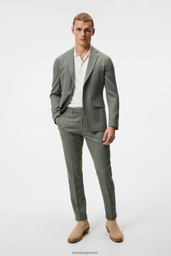 J.Lindeberg Men Grant Active Hopsack Pants Aloe Clothing BXV8X41224