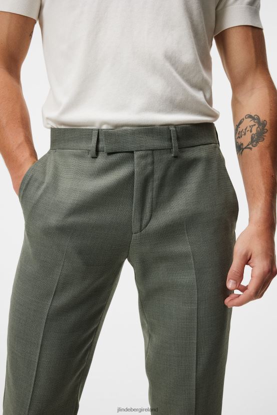 J.Lindeberg Men Grant Active Hopsack Pants Aloe Clothing BXV8X41224