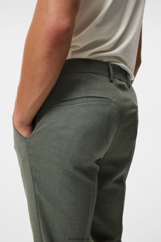 J.Lindeberg Men Grant Active Hopsack Pants Aloe Clothing BXV8X41224