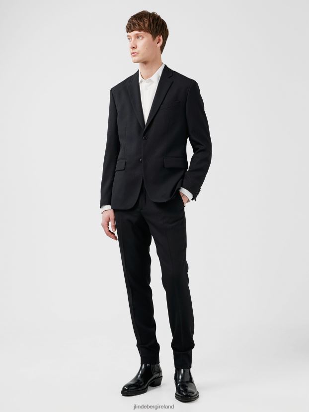 J.Lindeberg Men Grant Active Hopsack Pants Black Clothing BXV8X41230