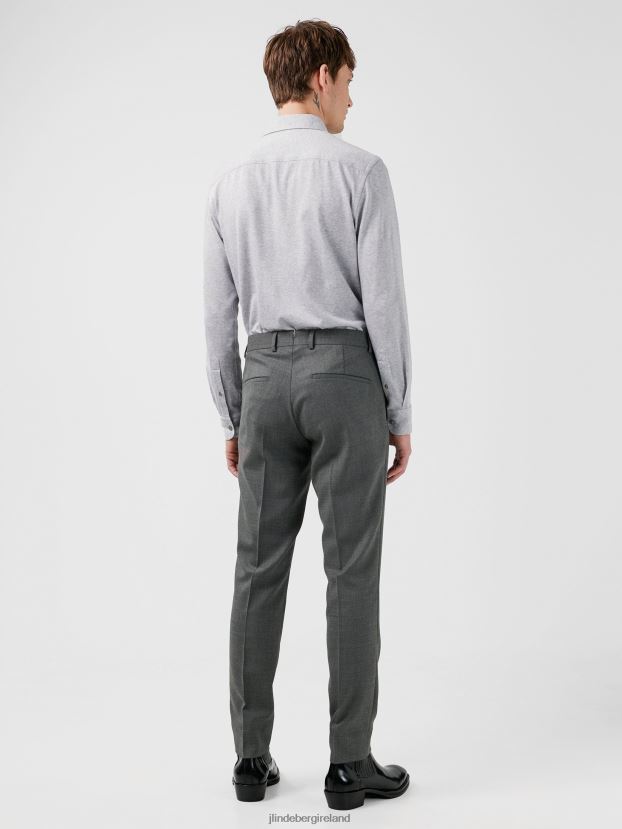 J.Lindeberg Men Grant Active Hopsack Pants Grey Melange Clothing BXV8X41228