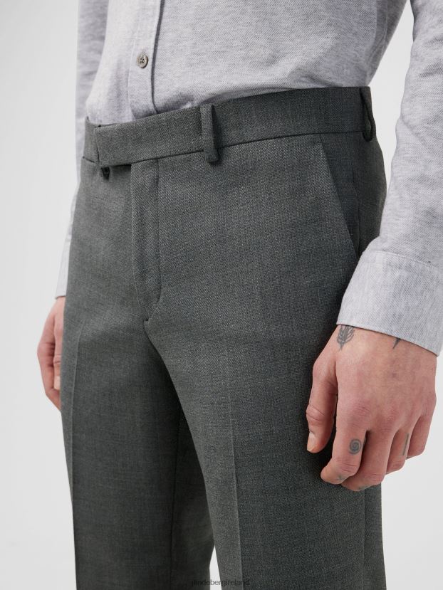 J.Lindeberg Men Grant Active Hopsack Pants Grey Melange Clothing BXV8X41228