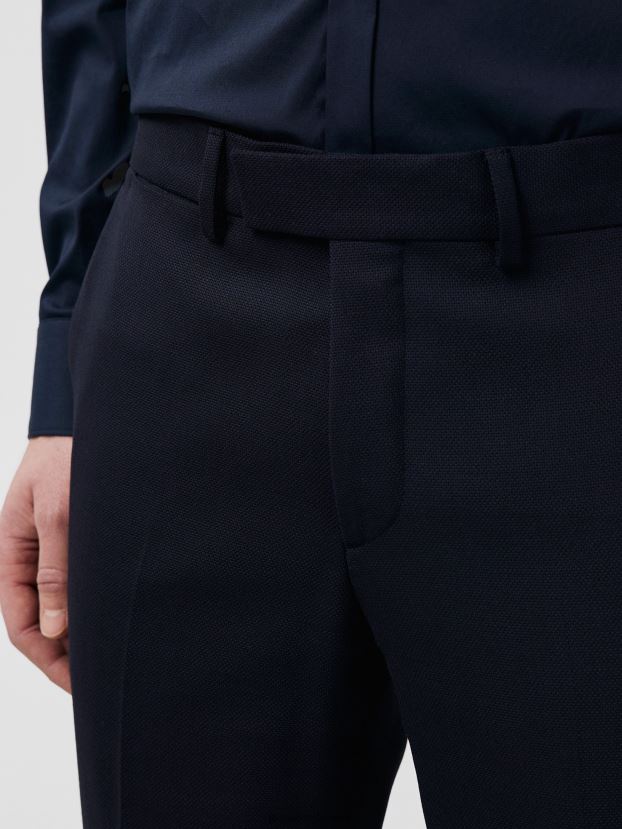 J.Lindeberg Men Grant Active Hopsack Pants Navy Clothing BXV8X41229