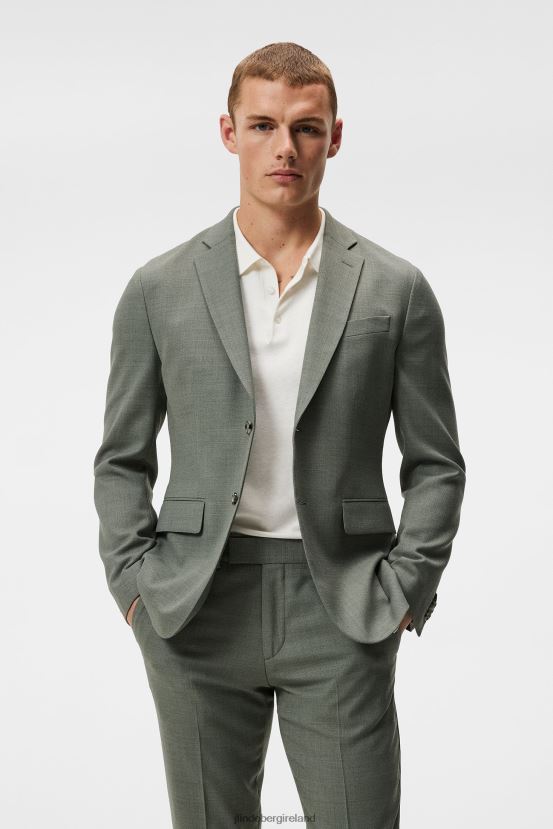 J.Lindeberg Men Hopper Active Hopsack Blazer Aloe Clothing BXV8X41225