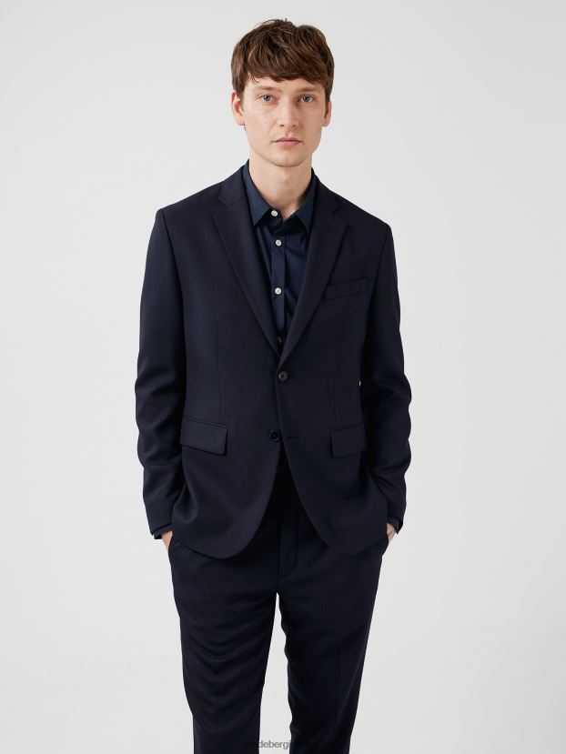 J.Lindeberg Men Hopper Active Hopsack Blazer Navy Clothing BXV8X41232
