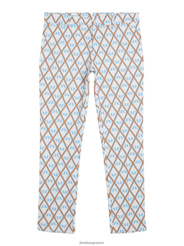J.Lindeberg Men Ellott Print Pant Little Boy Blue Diamond Clothing BXV8X4370