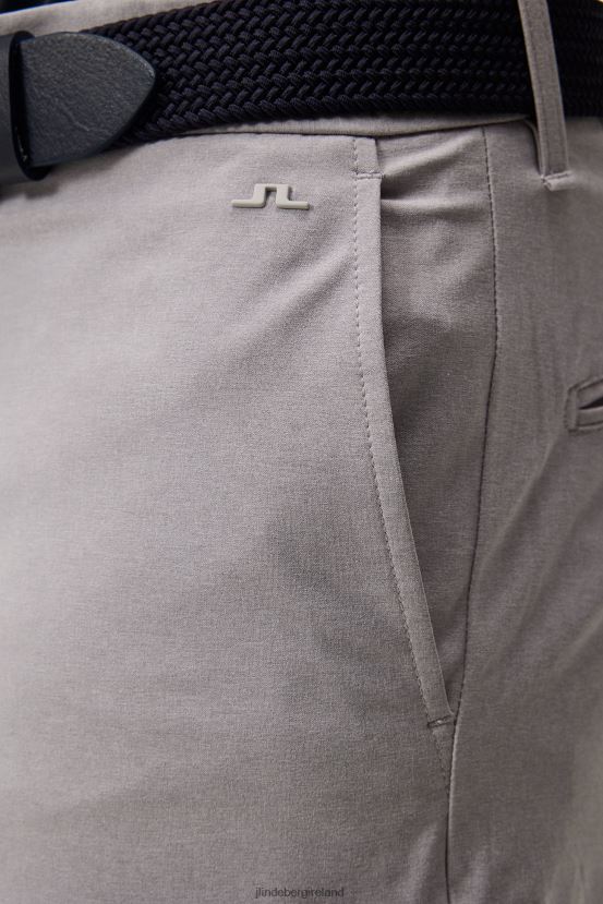 J.Lindeberg Men Eloy Shorts Light Grey Melange Clothing BXV8X4358