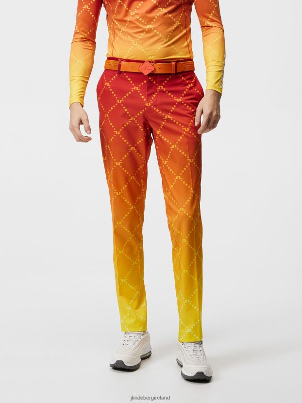 J.Lindeberg Men Fade Print Pant Sunset Fade Logo Clothing BXV8X4450