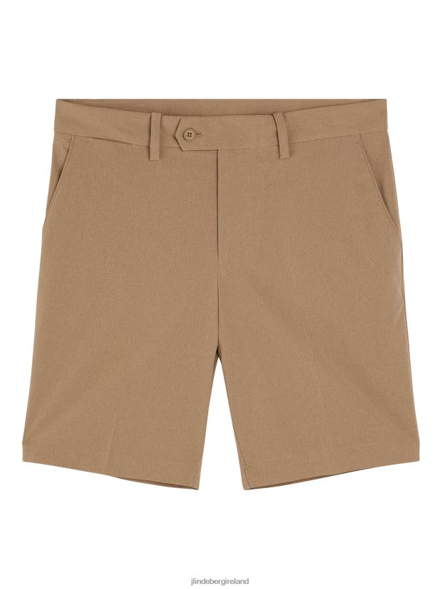 J.Lindeberg Men Vent Slim Shorts Tiger Brown Clothing BXV8X4469