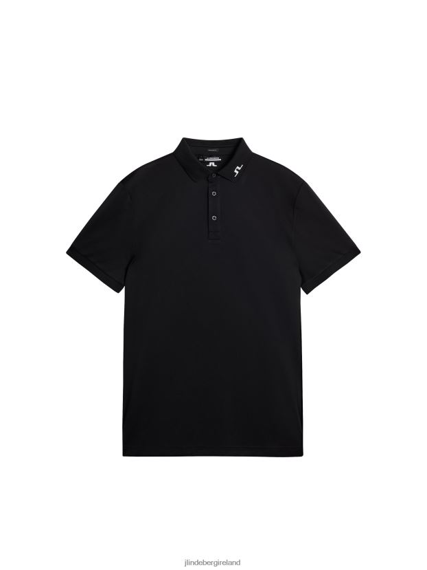 J.Lindeberg Men Cornell Polo Black Clothing BXV8X415