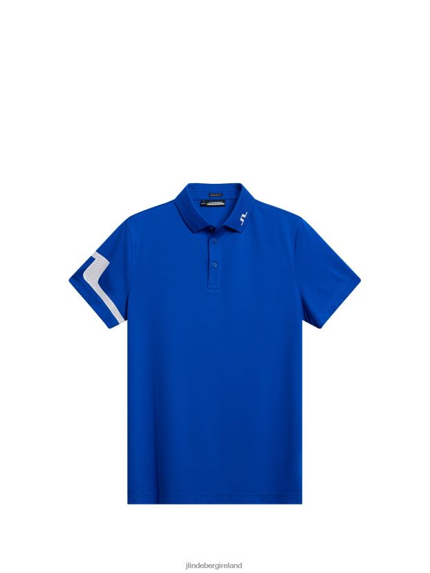 J.Lindeberg Men Heath Polo Surf the Web Clothing BXV8X4144