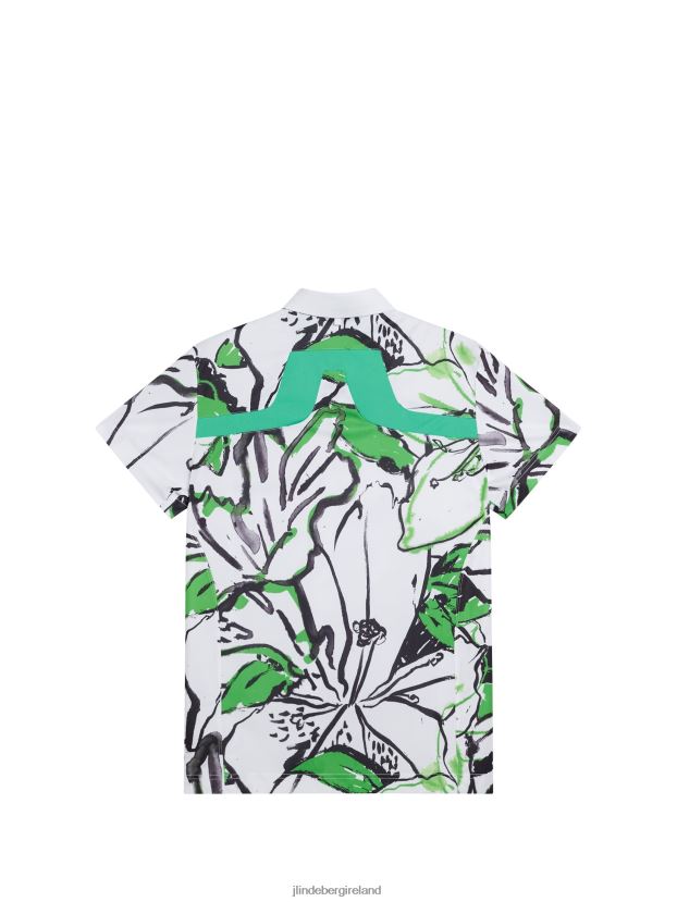 J.Lindeberg Men Kv Tour Golf Polo White Clothing BXV8X4190