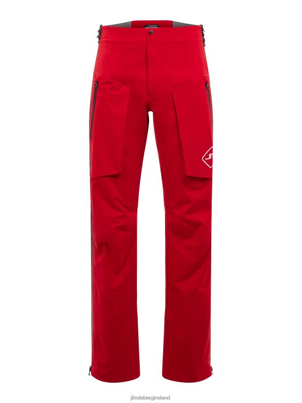 J.Lindeberg Men Aerial Shell Pant Barbados Cherry Clothing BXV8X41310