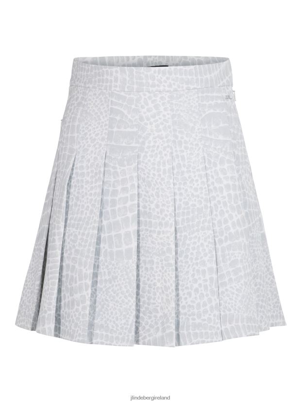 J.Lindeberg Women Alice Printed Tx Jersey Skirt Micro Chip Croco Clothing BXV8X42733