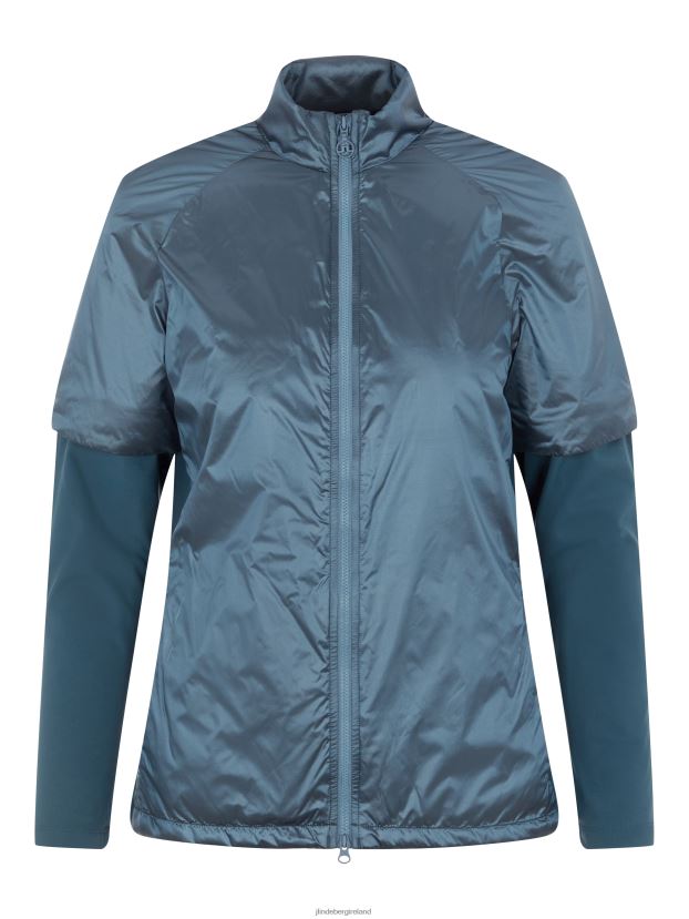 J.Lindeberg Women Rory Golf Jacket Captains Blue Clothing BXV8X42875