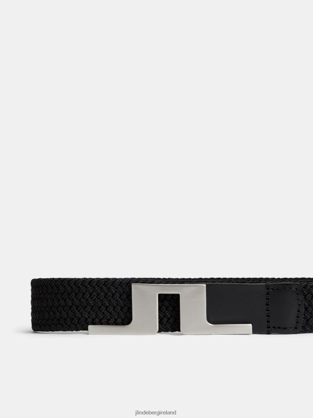 J.Lindeberg Women Lykke Braided Belt Black Accessory BXV8X41950