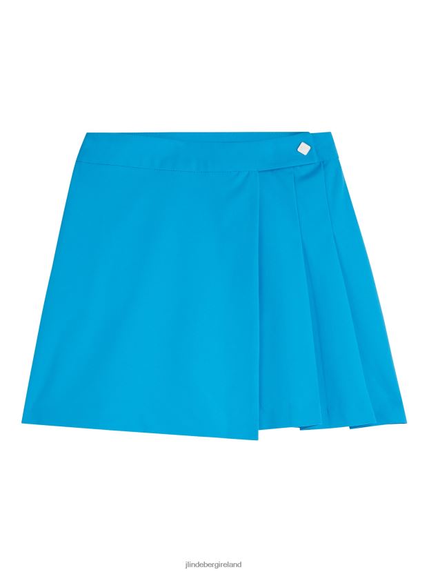 J.Lindeberg Women Cataleya Pleated Skirt Brilliant Blue Clothing BXV8X41664
