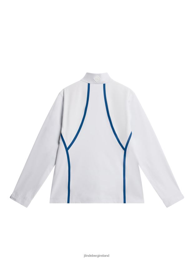 J.Lindeberg Women Coral Rain Jacket White Clothing BXV8X41917
