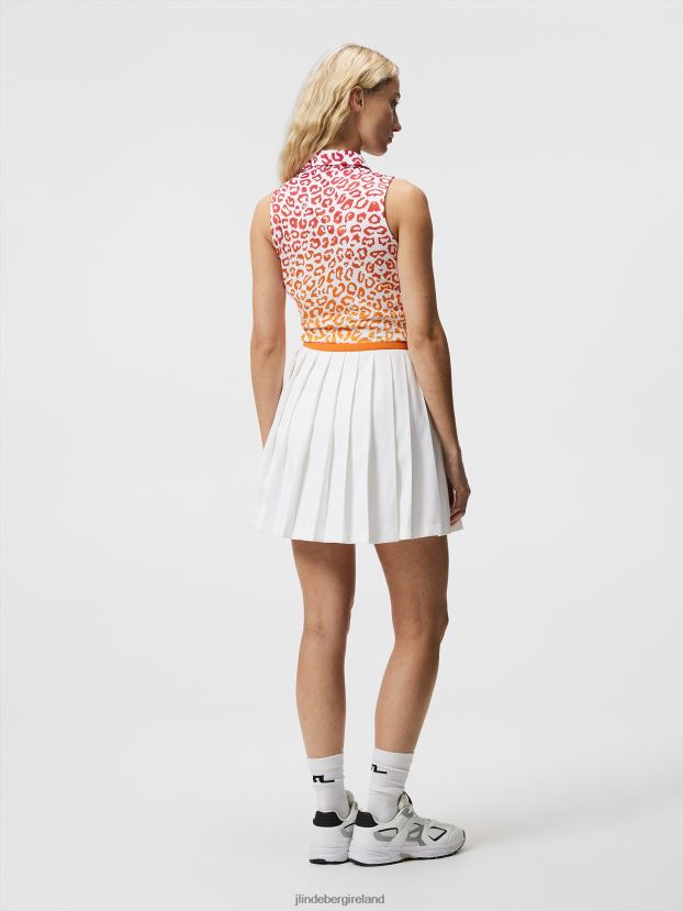 J.Lindeberg Women Dena Print Sleeveless Top Leo Reflect Sunset Clothing BXV8X41479 - Click Image to Close