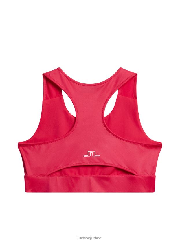 J.Lindeberg Women Penny Sports Bra Rose Red Clothing BXV8X41346