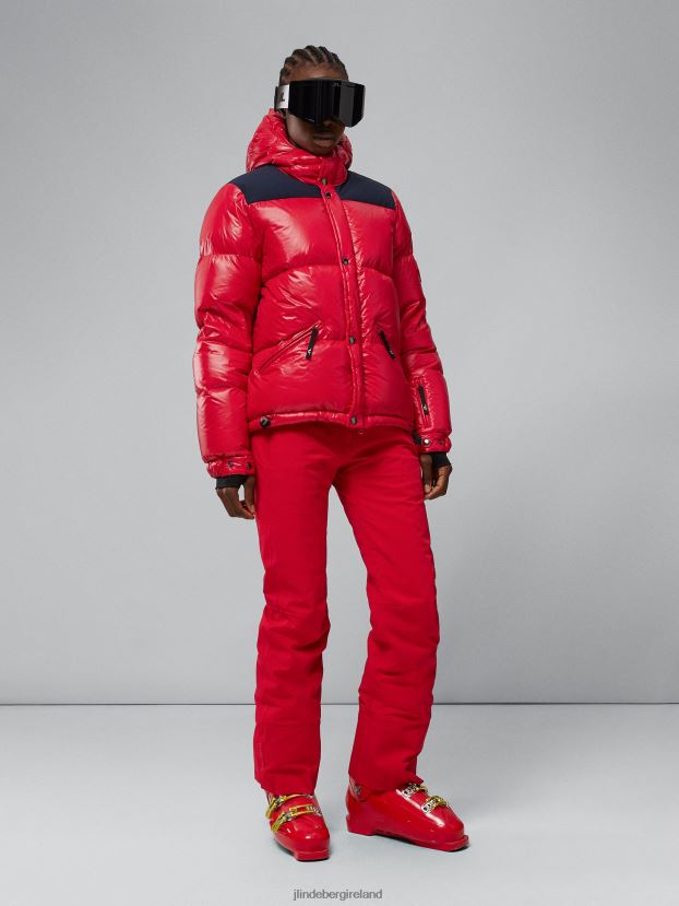 J.Lindeberg Women Solar Down Jacket Barbados Cherry Clothing BXV8X42037